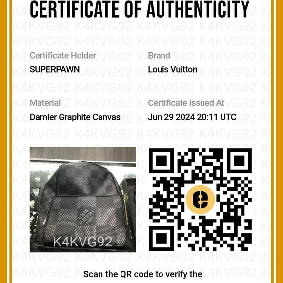 Louis Vuitton Campus Backpack Damier Graphite Canvas - Picture 13 of 13